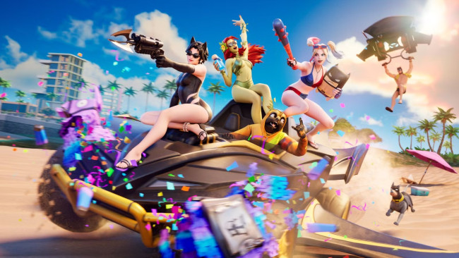 Fortnite ipinagdiriwang ang tag-init na may kakaunting damit na mga paborito ng DC