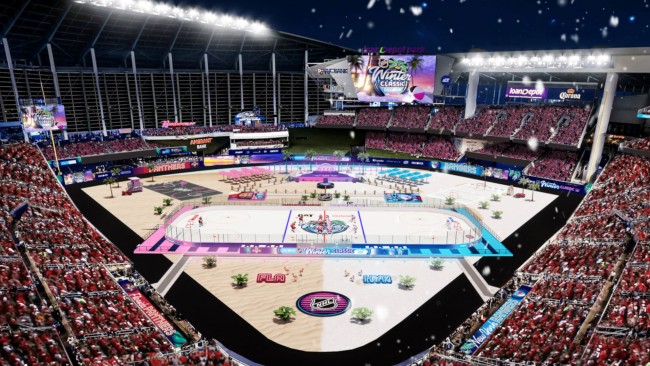 Ang baseball stadium ng Miami ay naging ice hockey stadium para sa NHL Winter Classic