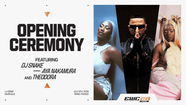 DJ Snake, Aya Nakamura, at Theodora, bubuksan ang 2026 Esports World Cup