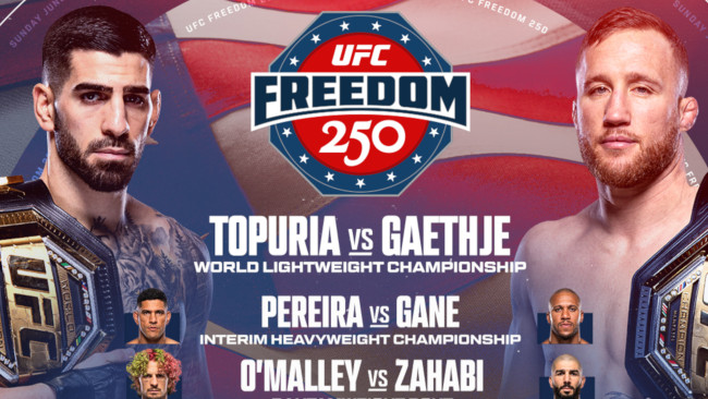 Ilia Topuria vs. Justin Gaethje, kinumpirma na mag-headline sa kaganapan sa UFC White House sa kaarawan ni Trump