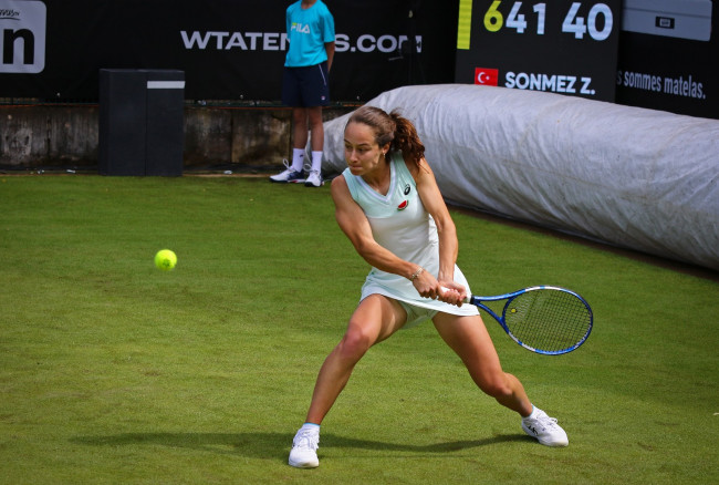 Ang manlalaro ng Turkey na si Zeynep Sönmez ay sumuway sa mga patakaran ng Wimbledon sa pamamagitan ng pagsusuot ng isang pakwan pin sa halip na isang watawat ng Palestino