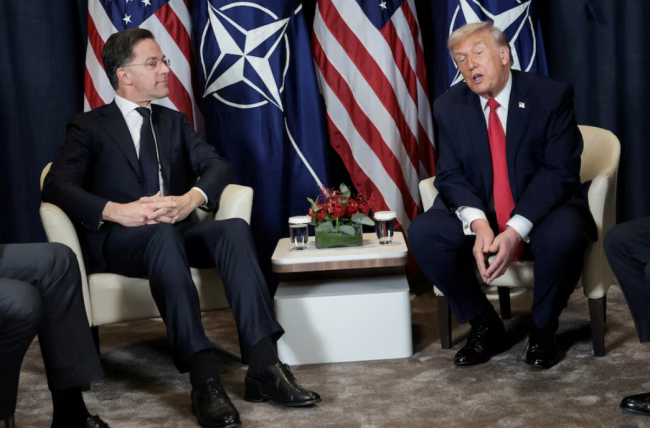 Pinagsabihan ni Trump ang NATO sa Iran nang makipagkita siya kay Rutte