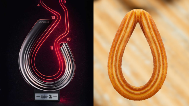 Inihayag ng Madrid ang tropeo para sa bagong Formula 1 Grand Prix, mukhang isang churro