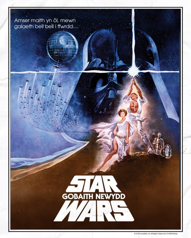 Star Wars: Episode IV - Isang Bagong Hope ay dine-dub sa Welsh