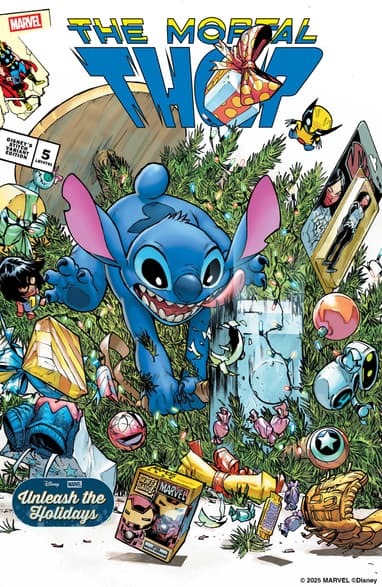 Bumalik si Stitch upang biyayaan ang mga pabalat ng ilang paparating na komiks ng Marvel