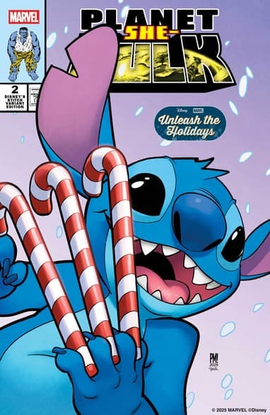 Bumalik si Stitch upang biyayaan ang mga pabalat ng ilang paparating na komiks ng Marvel