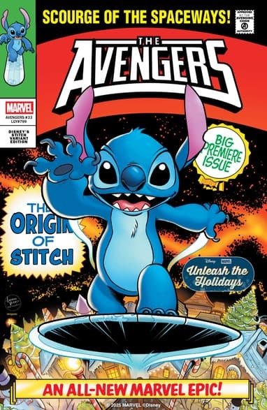 Bumalik si Stitch upang biyayaan ang mga pabalat ng ilang paparating na komiks ng Marvel