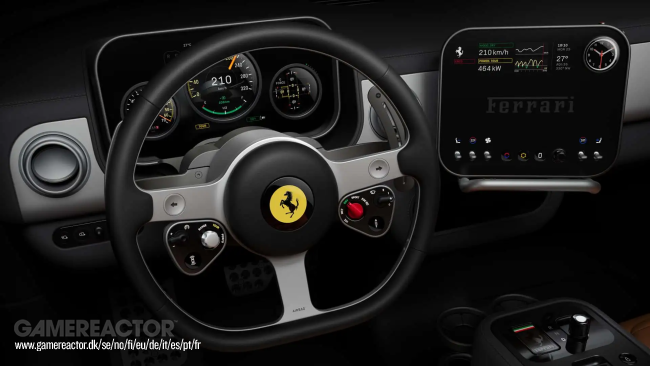 Inihayag ng Ferrari ang interior sa kanilang kauna-unahang EV