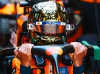 Ang kampeon ng F1 na si Lando Norris ay bumalik sa track sa mga pagsubok sa post-season at nagpakita ng isang ginintuang helmet
