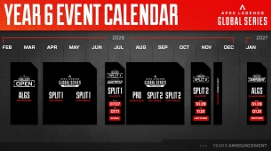 Ang kumpletong kalendaryo para sa Apex Legends Global Series Year 6 ay inihayag na