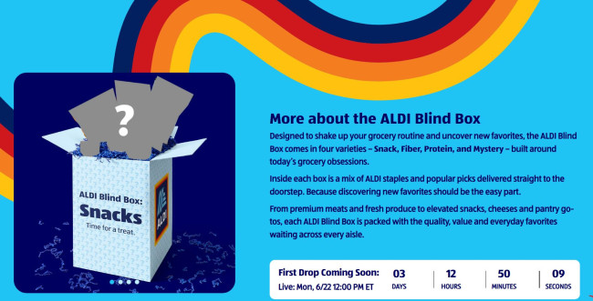 Tinatanggap ni Aldi ang trend ng blind box na may limitadong giveaway