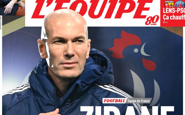 Si Zidane ay bumalik sa pabalat ng L'Équipe habang inihayag ang mga bagong alingawngaw tungkol sa kanyang susunod na tungkulin sa pamamahala